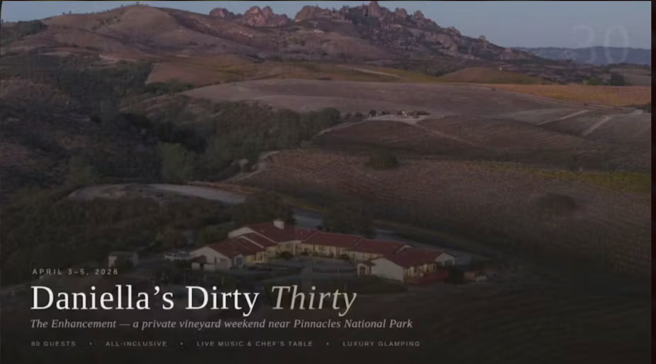 My Dirty 30th - Vineyard Weekend