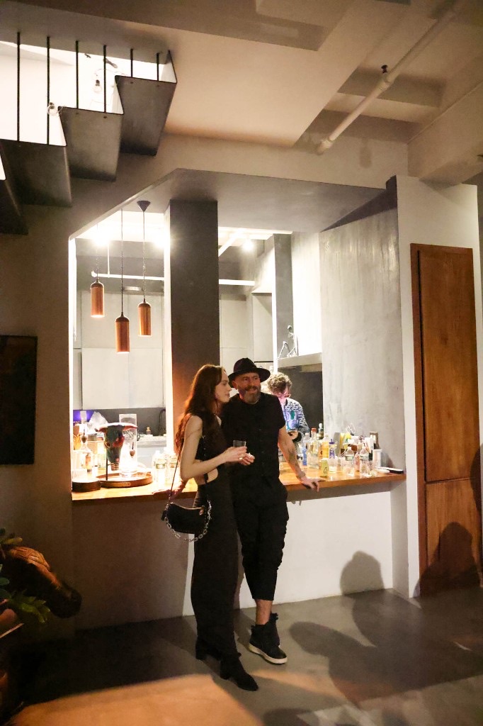 Velvet Ties members at the bar during a member event